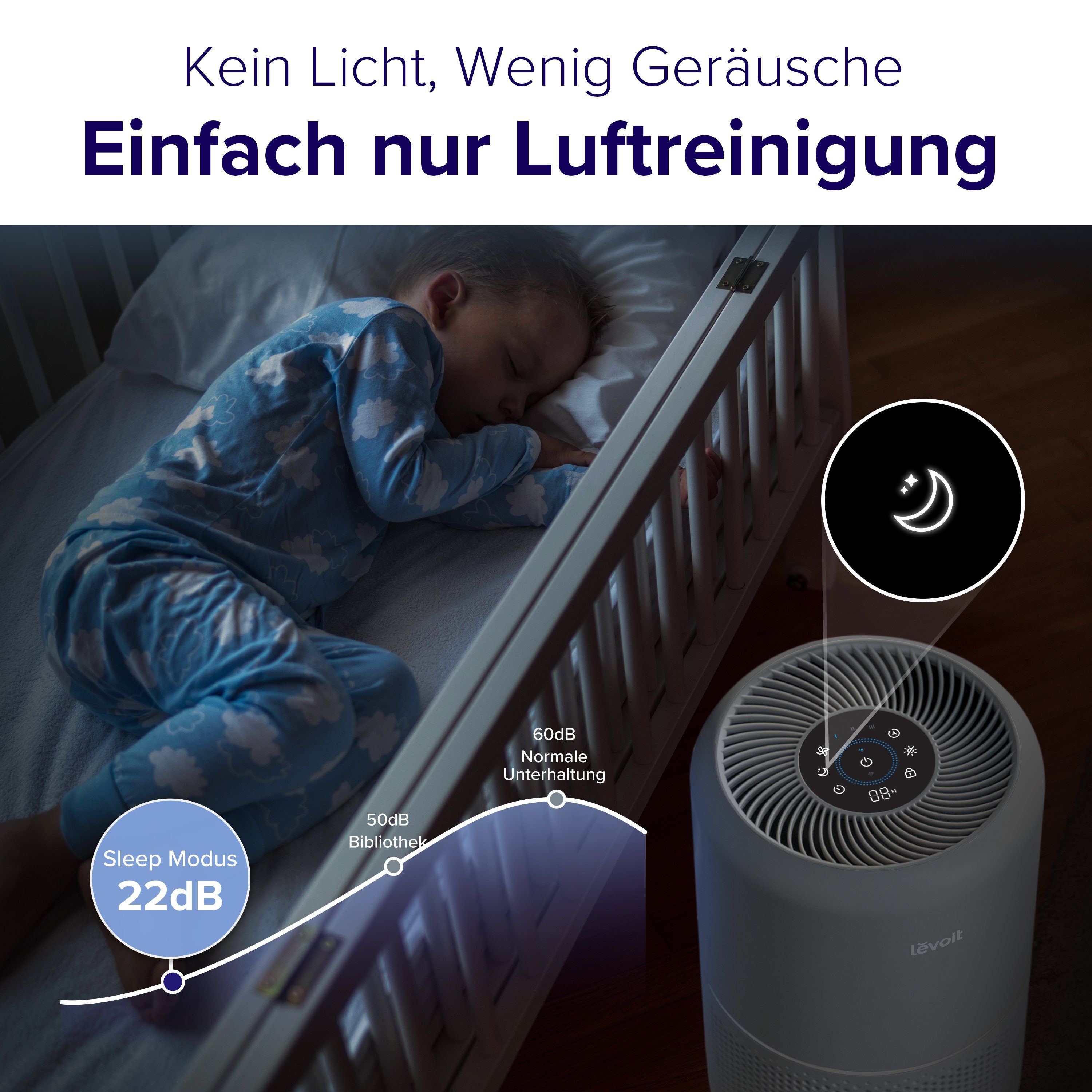 Levoit Luftreiniger, Core 300S Pro, Levoit, für 50 m² Räume