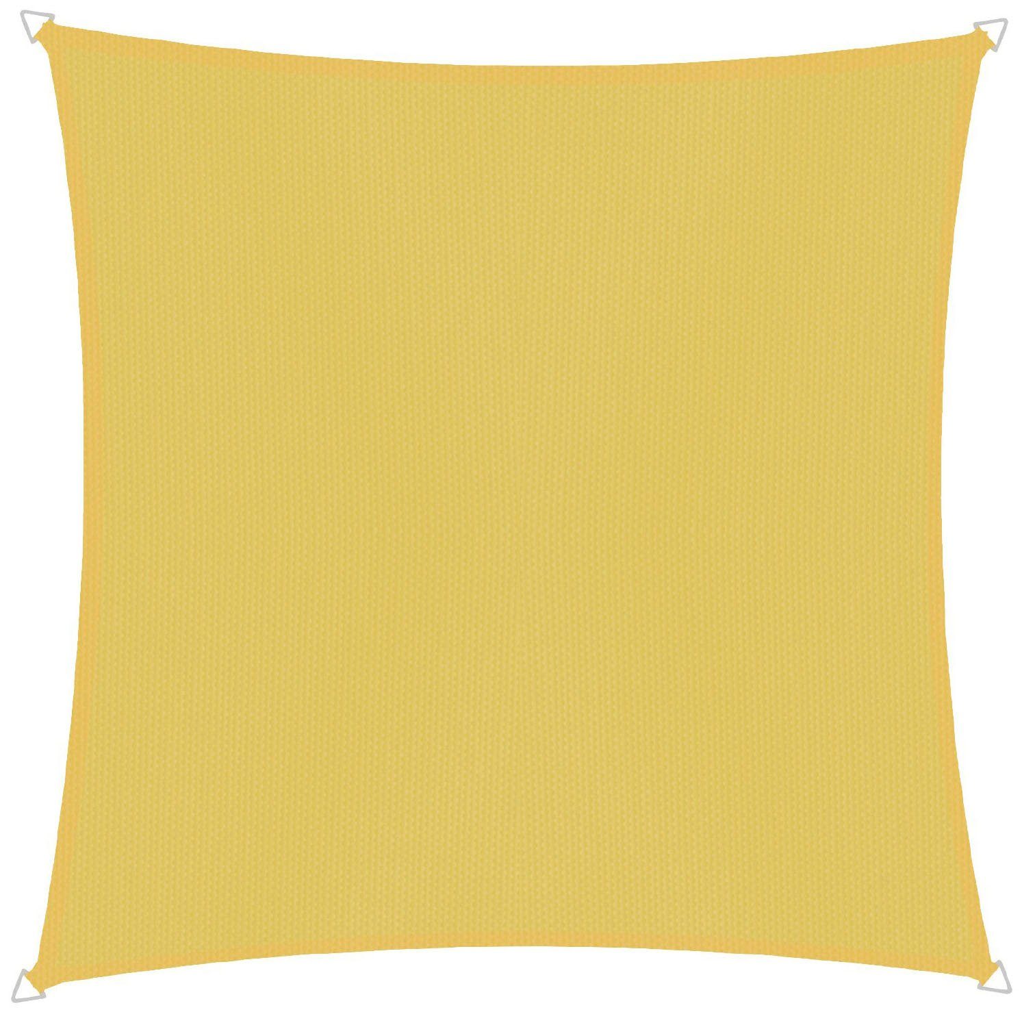 Windhager Sonnensegel Cannes Quadrat, 3x3m, gelb