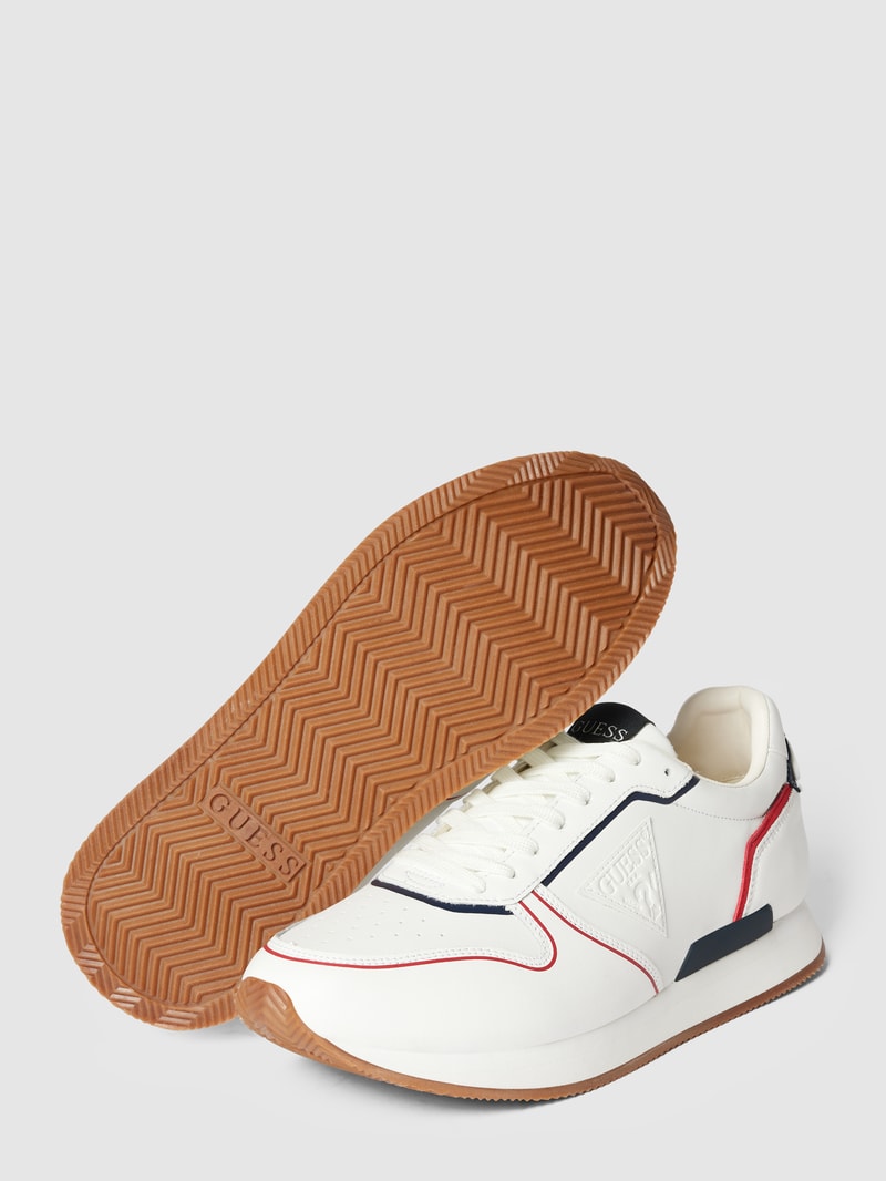 Sneaker mit Label-Patches Modell 'POTENZA' in weiß