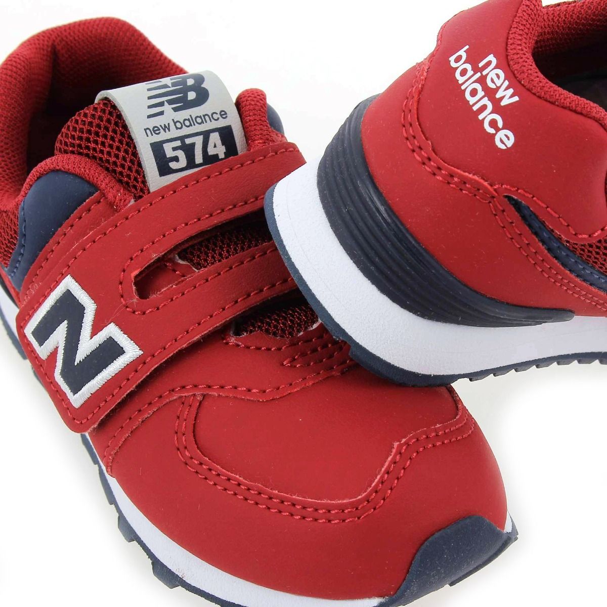 New Balance  IV574 VELCRO - rouge marine