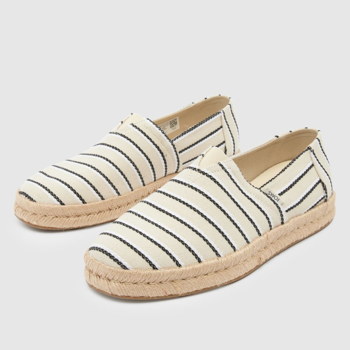 TOMS – Alpargata Rope 2.0 – Vitt flerfärgade skor