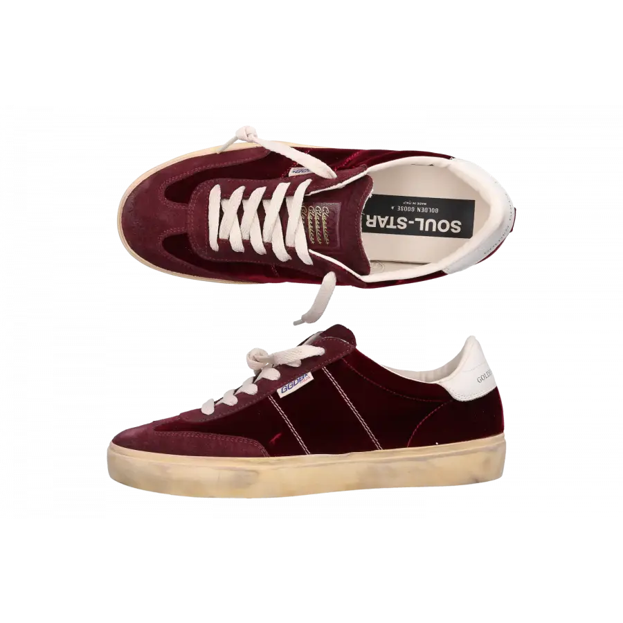 Golden Goose - Sneaker low SOUL STAR Veloursleder - rot