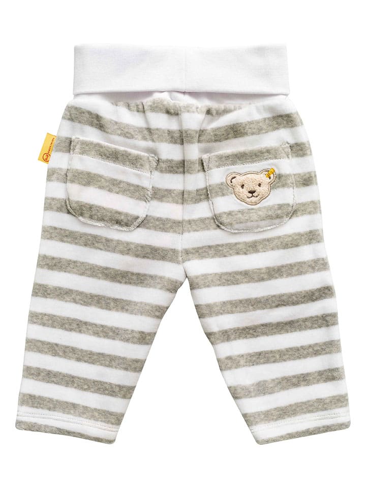 Steiff 3tlg. Outfit in Grau/ Weiß günstig kaufen