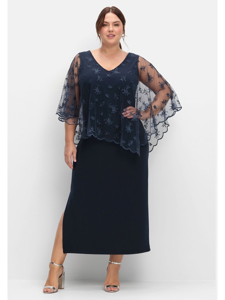 sheego Abendkleid in nachtblau günstig kaufen