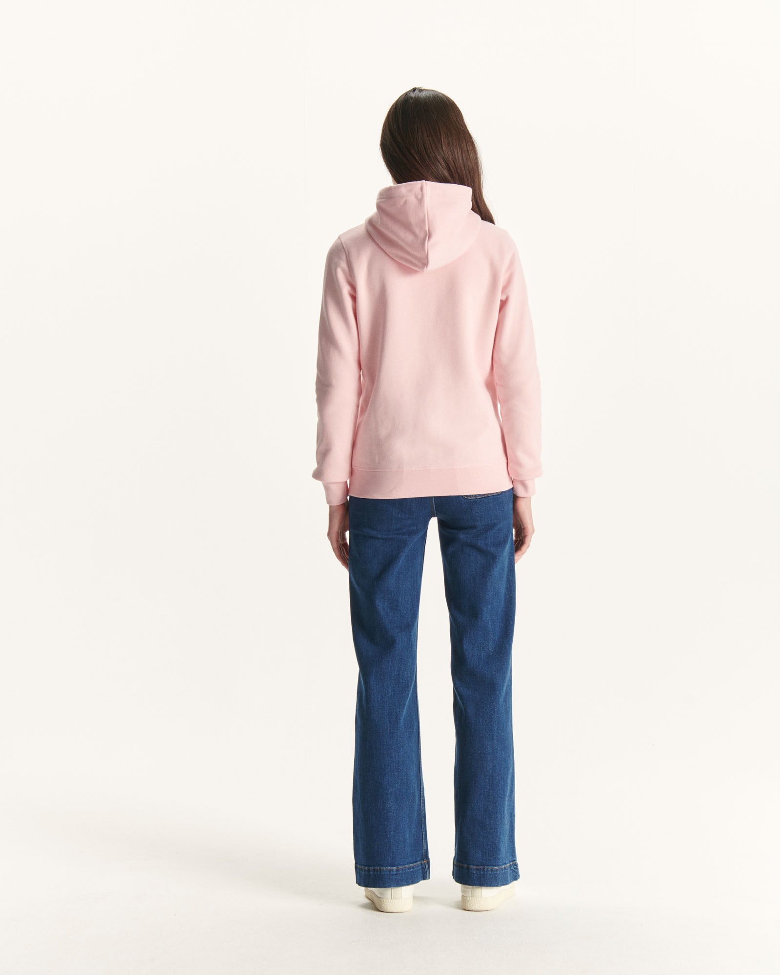 Sweat à capuche en coton biologique Rose pêche Oaxaca