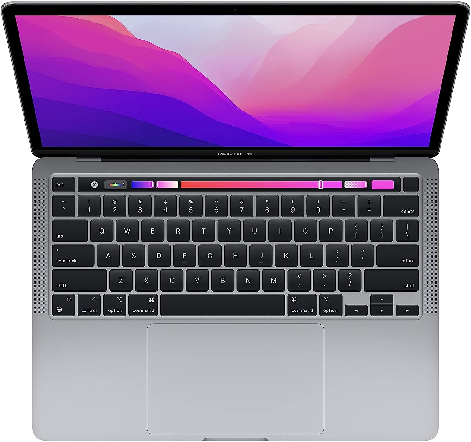 Apple 2022 MacBook Pro Laptop with M2 chip: 13-inch Retina Display, 16GB RAM, 1TB ​​​​​​​SSD ​​​​​​​Storage, Touch Bar, Backlit Keyboard, FaceTime HD Camera. Works with iPhone and iPad; Space Gray