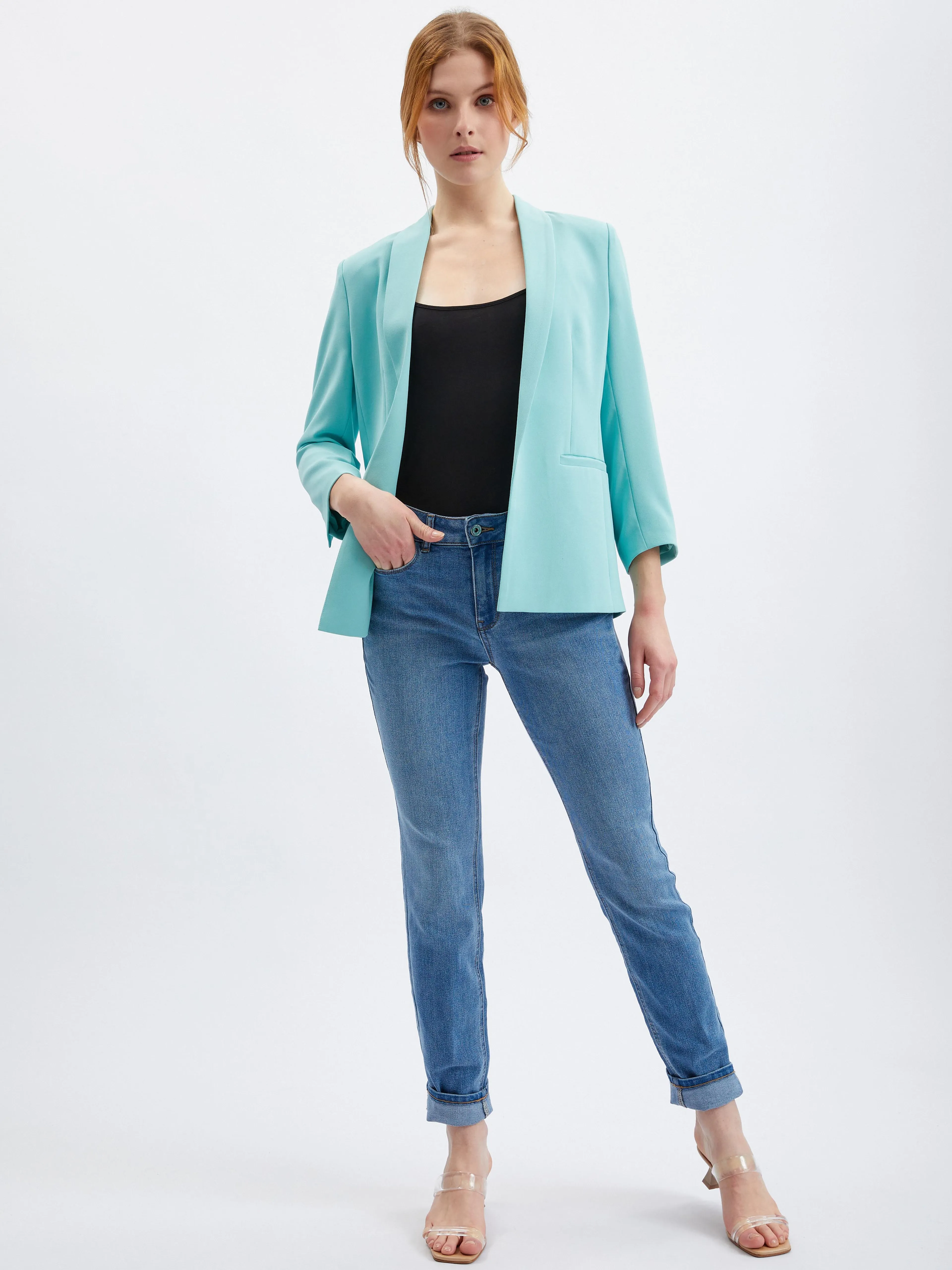 Hellblaue Damenjacke ORSAY