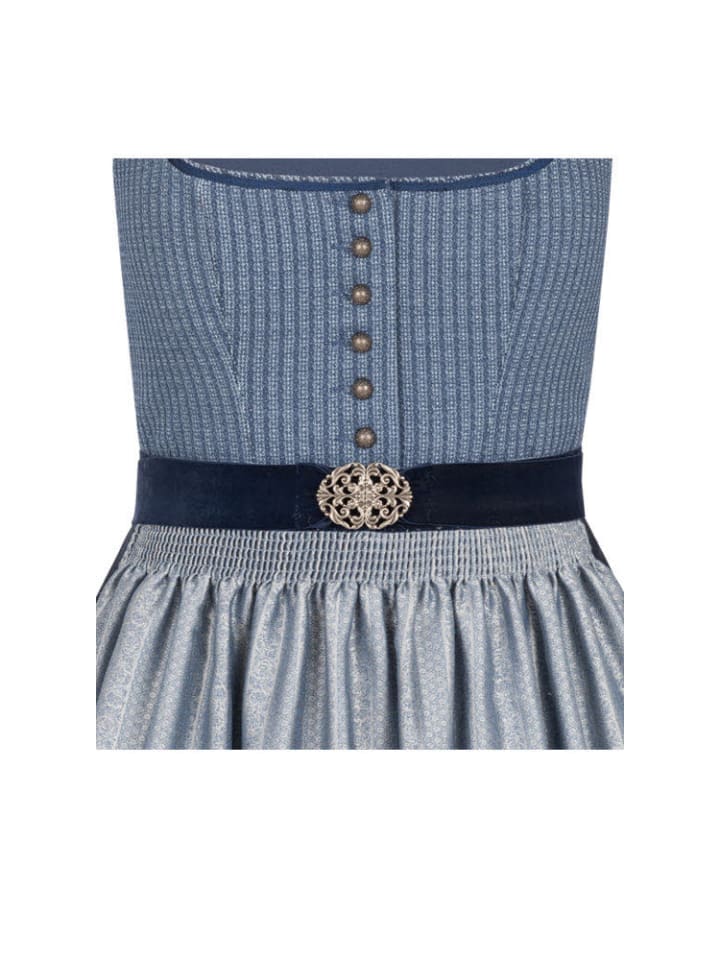 Nübler Midi Dirndl Edeltraut in Dunkelblau günstig kaufen