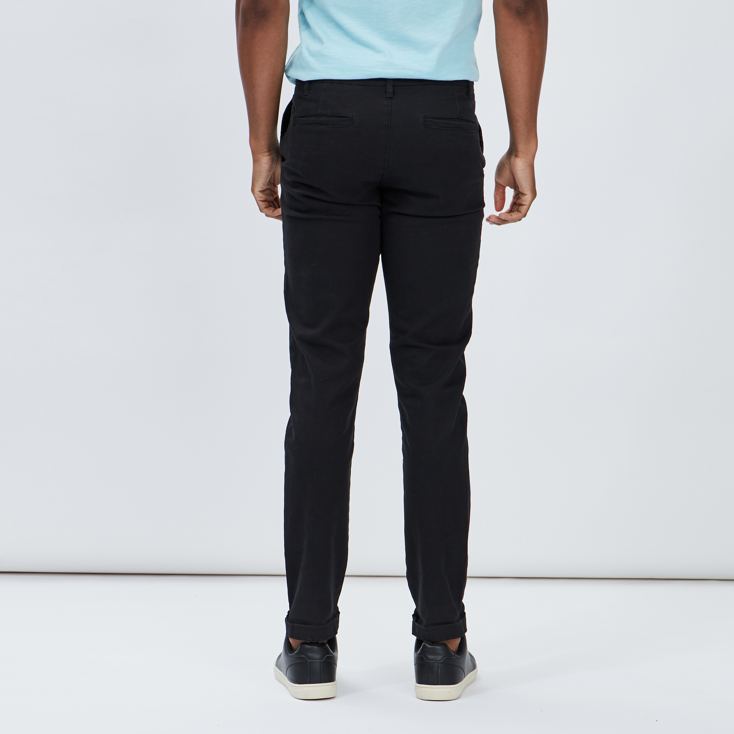 Pantalon chino noir homme | La Halle