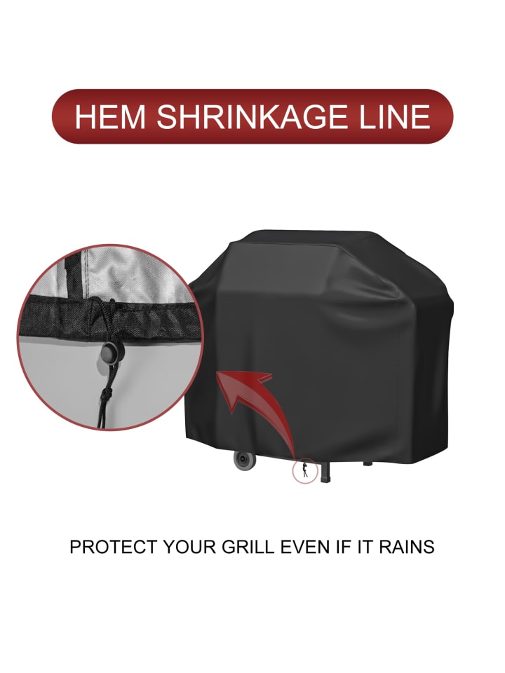 Intirilife Grillabdeckung - 147 x 61 x 117 cm in Schwarz günstig kaufen onesize