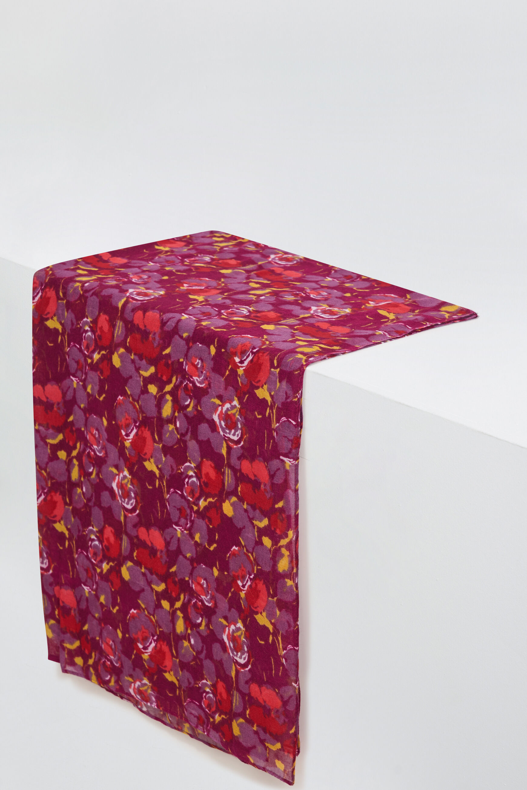 foulard amanda rose cerise femme