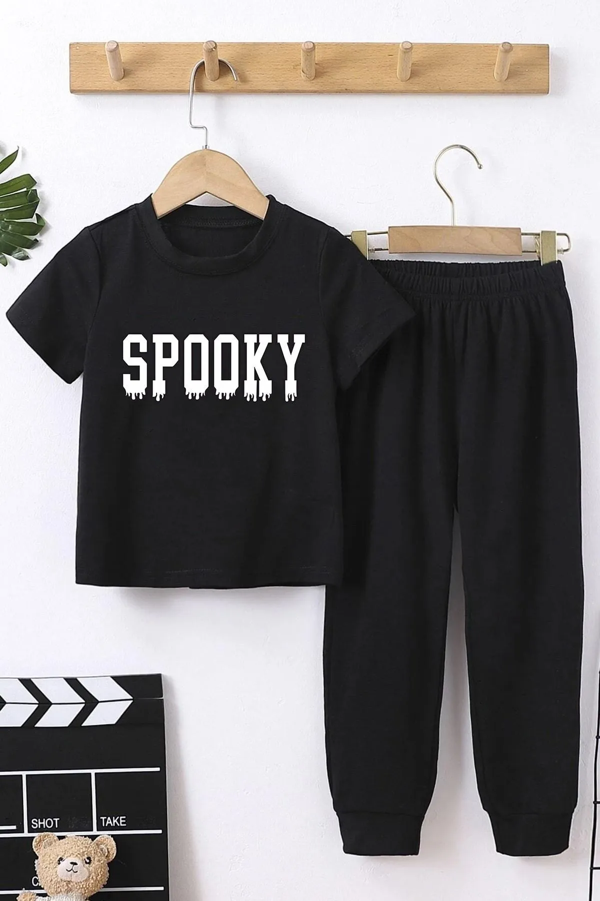 uyguntarz  Spooky Bottom – Top-Trainingsanzug-Set für Kinder
