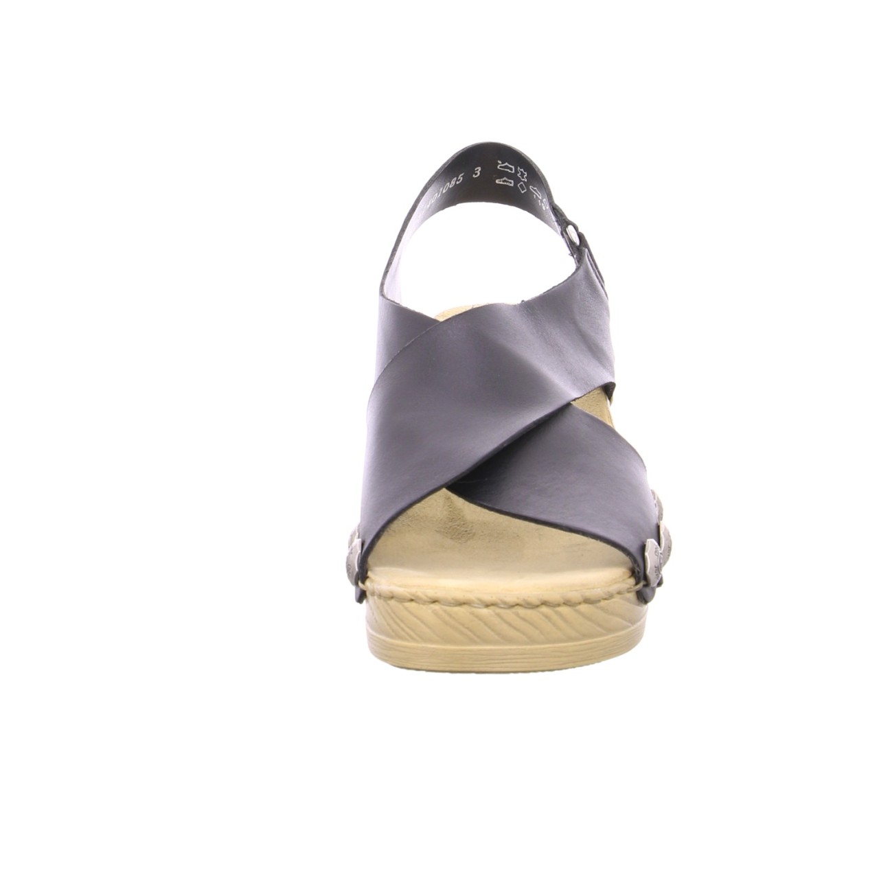 RIEKER Klassische Sandalen schwarz