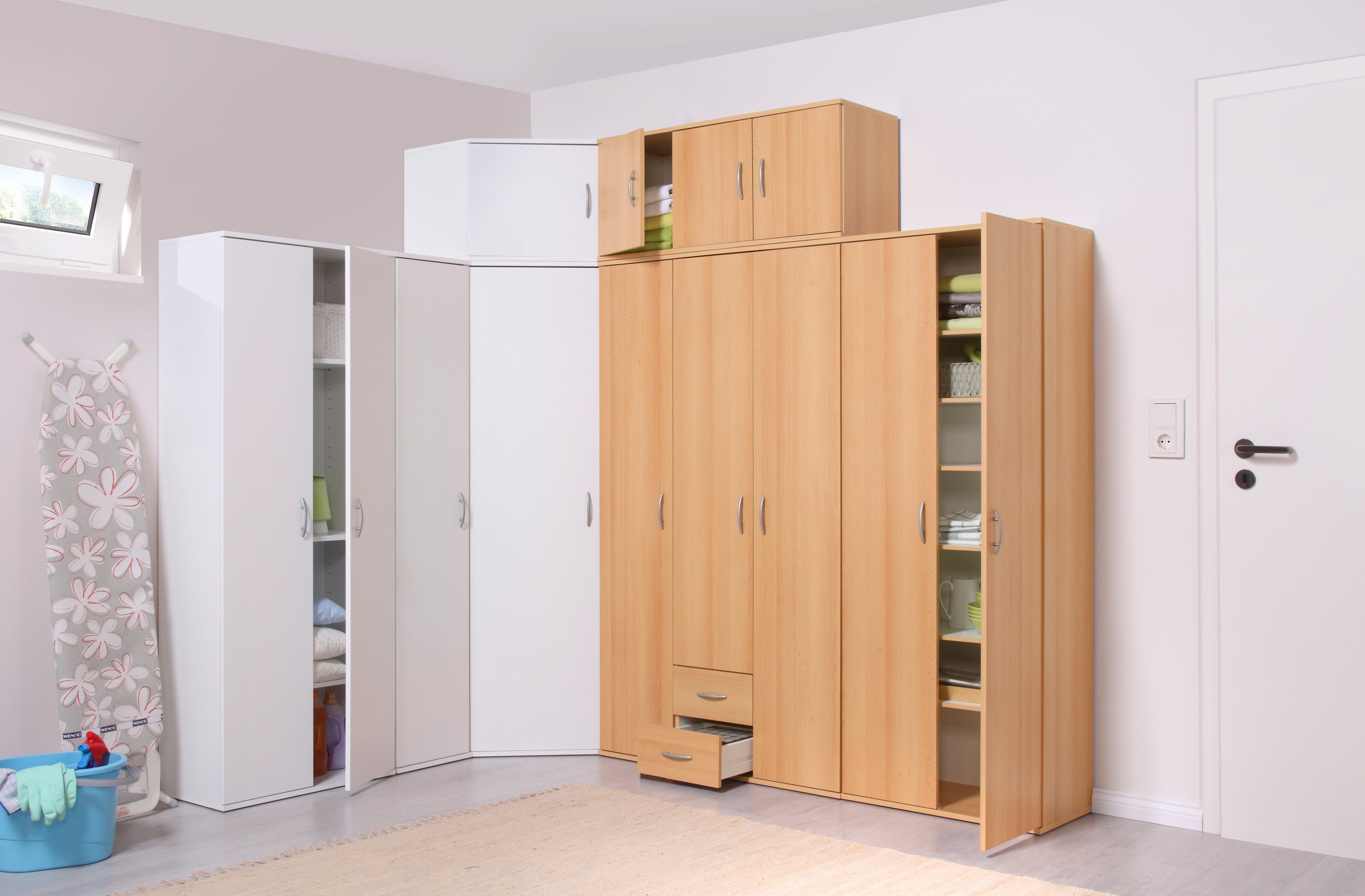 Procontour Hochschrank 2 Türen + 6 Böden