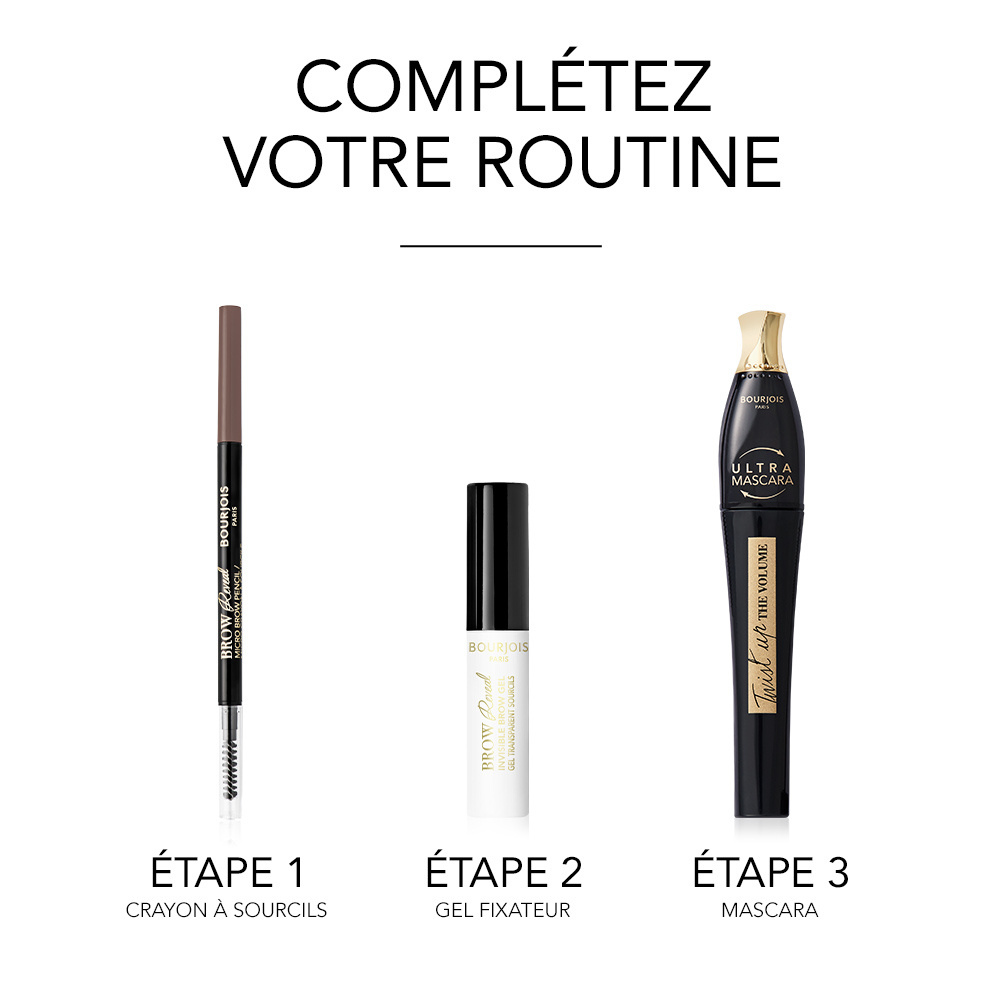 Bourjois Crayon sourcils - Brow Reveal  Micro Brow Pencil - 3 Brun Foncé Sourcils