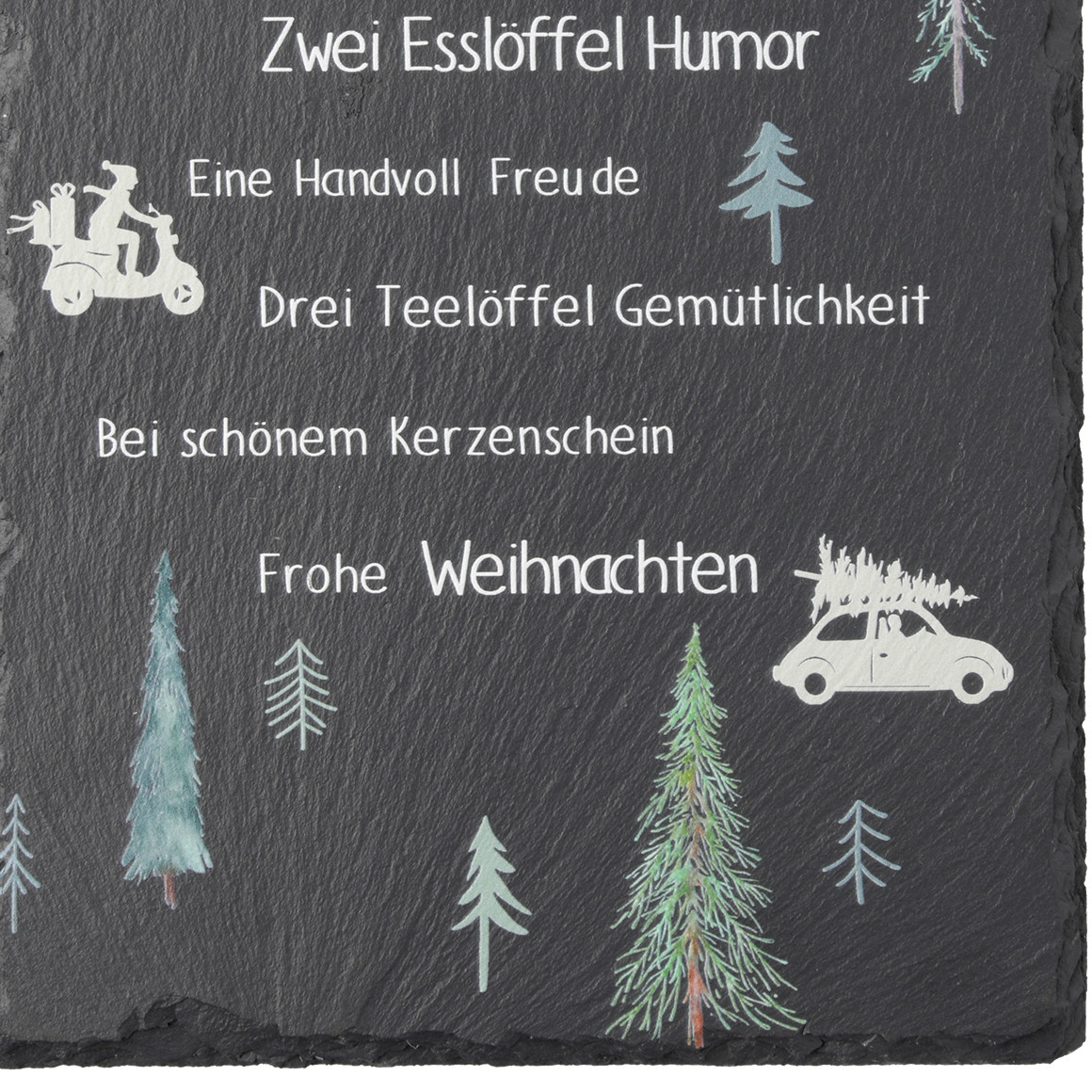Deko-Hänger  aus Schiefer dunkelgrau