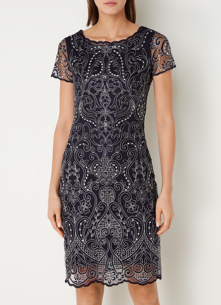 Rochie Phase Eight Esme Emb în bleumarin/ivory 08