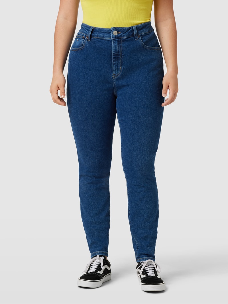 PLUS SIZE Jeans im 5-Pocket-Design Modell 'MELANY' in dunkelblau