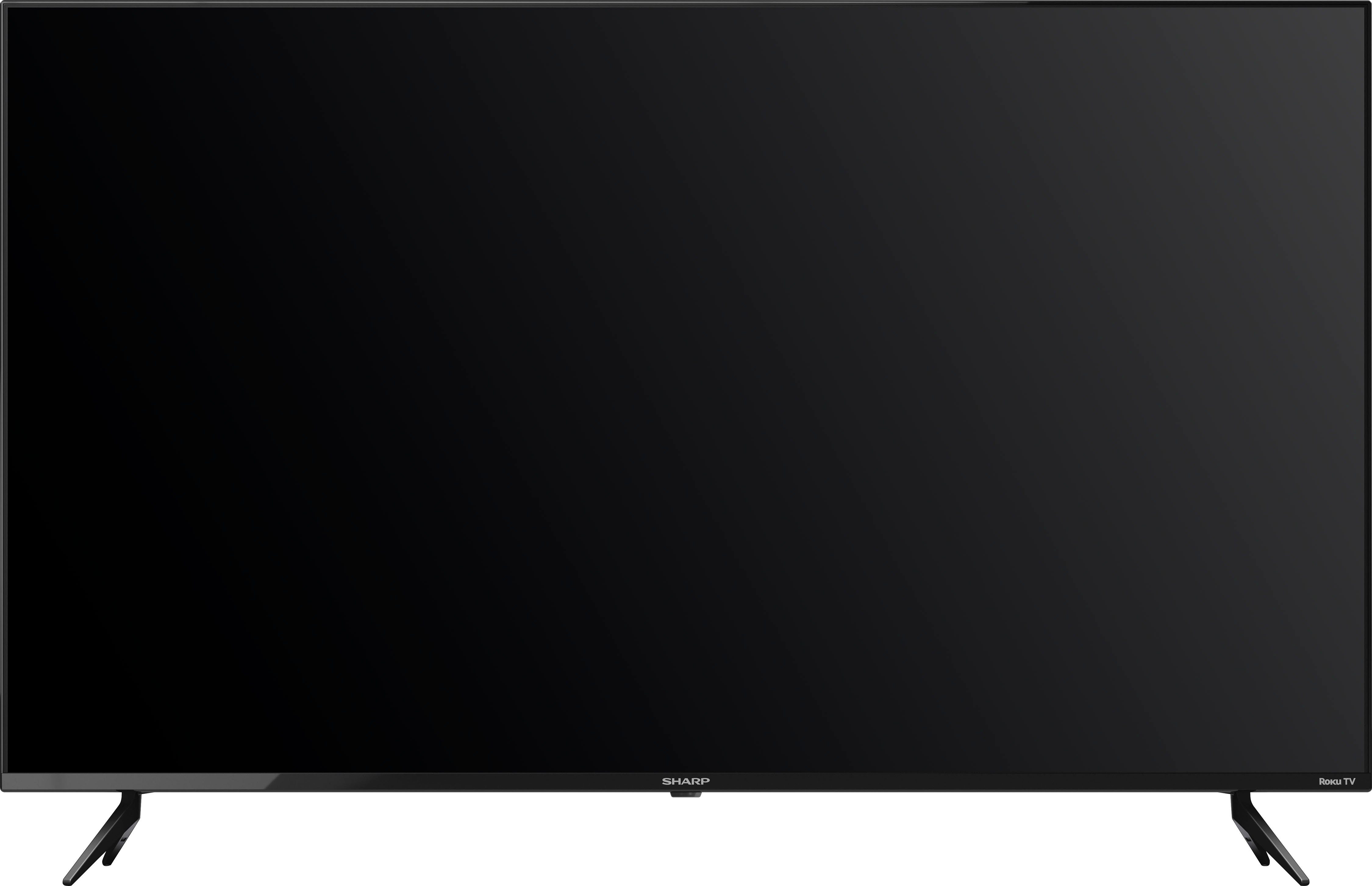 Sharp 50FJ2E LED-Fernseher (126 cm/50 Zoll, 4K Ultra HD, Smart-TV, Roku TV nur in Deutschland verfügbar, Rahmenlos, HDR10, Dolby Digital)