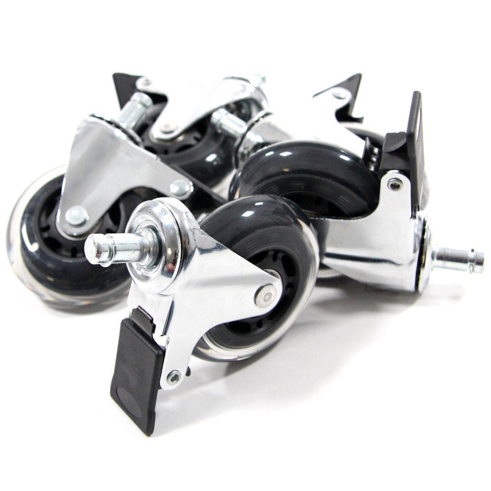 hjh OFFICE Stuhlrolle Stuhlrollen 5x ROLO SKATE CT 11mm/75mm, (5er Pack)