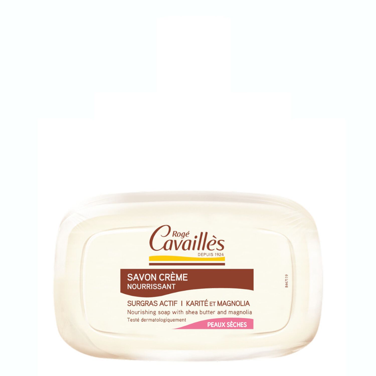 Cavaillès Savon Crème Nourrissant - Beurre de Karité et Magnolia - Peaux Sèches et Sensibles 115 g