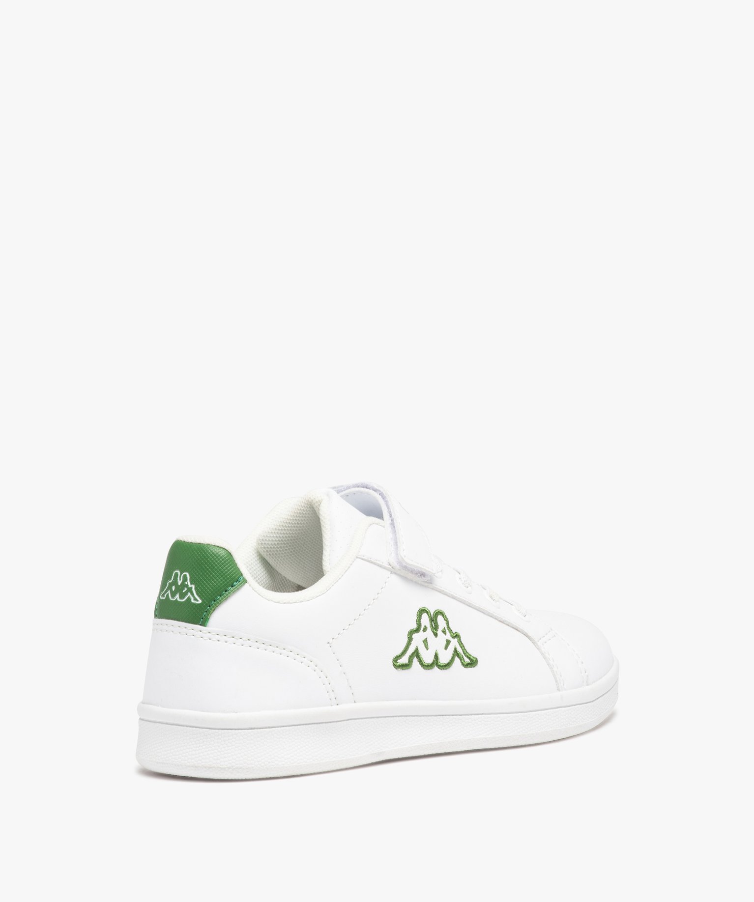 Baskets Garçon à scratch et lacets élastiques - Kappa blanc | GEMO
