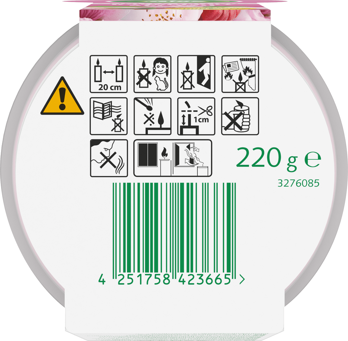 Duftkerze im Glas Raspberry Rose Splash 220g, 1 St