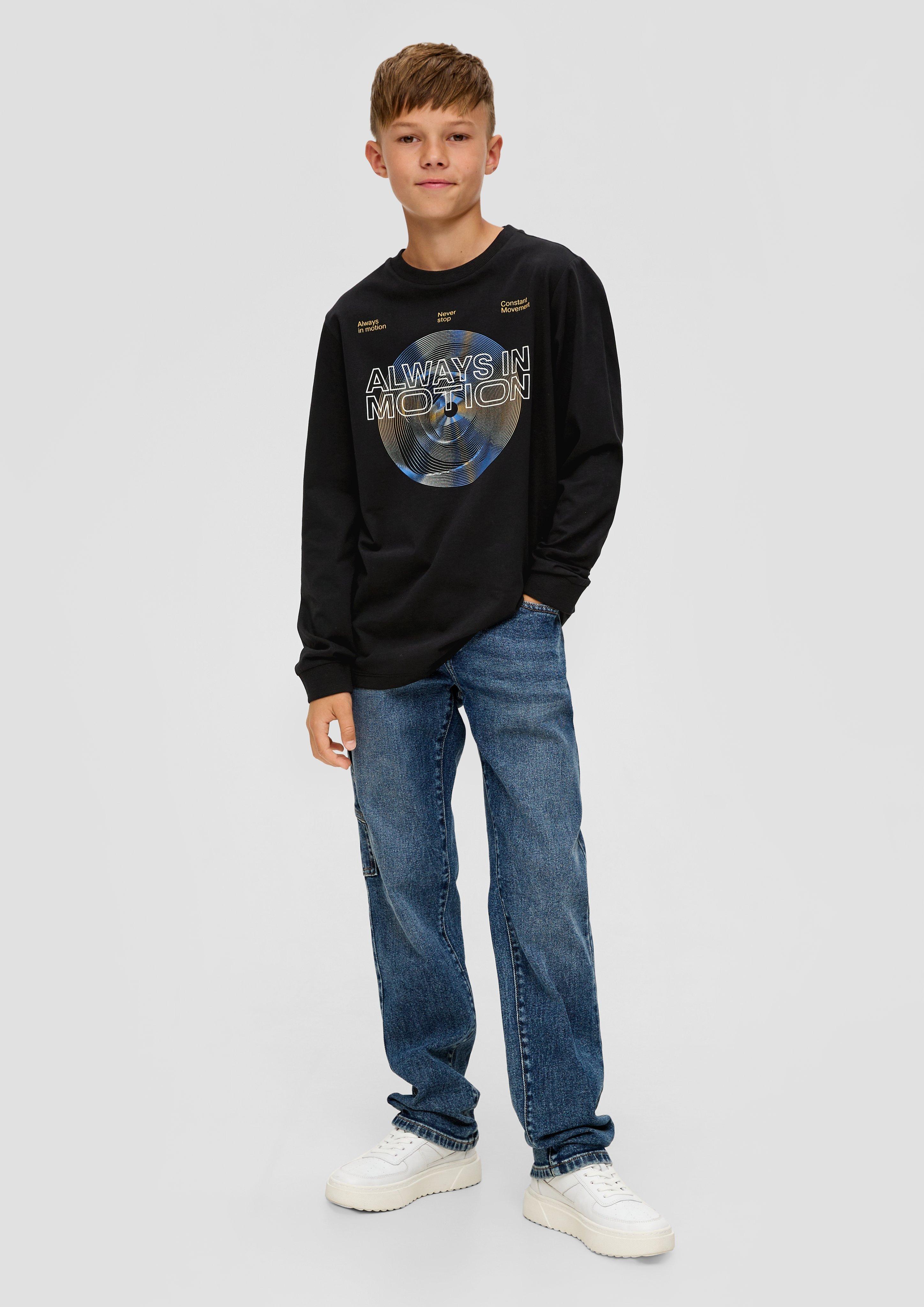 Longsleeve mit Frontprint  2134041-9999