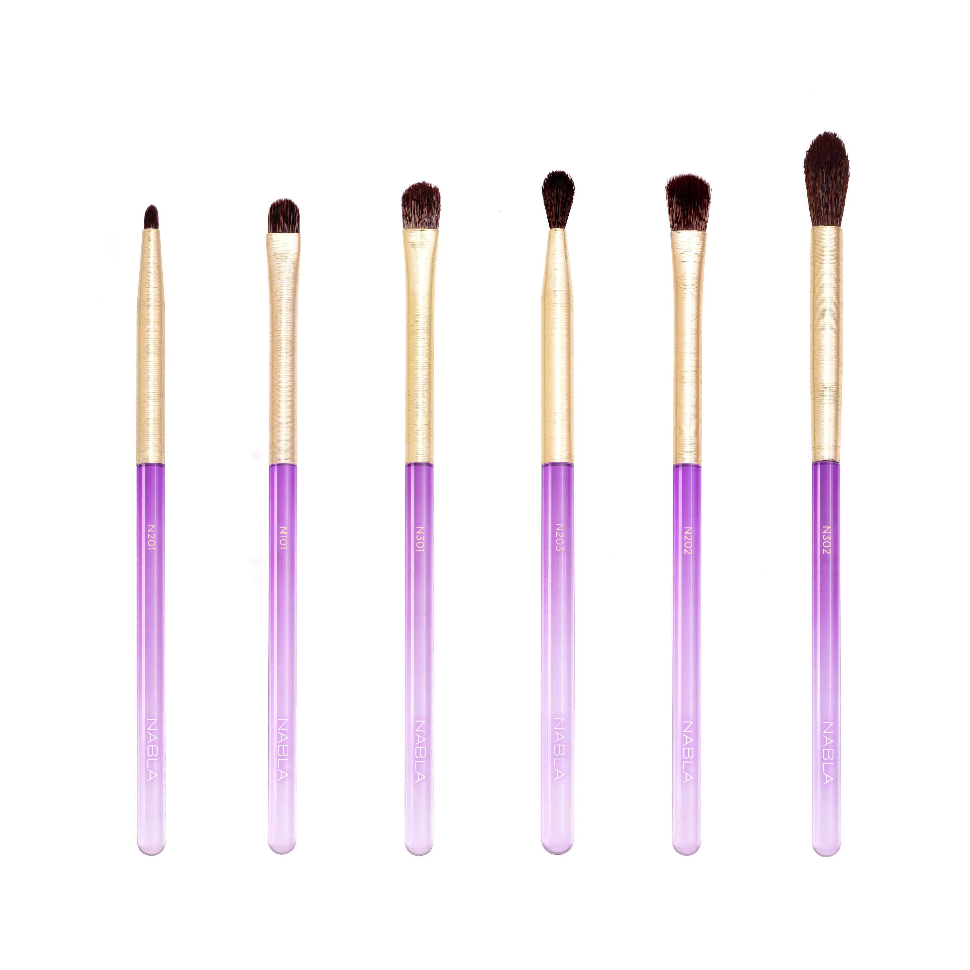 Zestaw pędzli do makijażu Amethyst Detail Eye Brush Set - Pędzle do makijażu, Pędzle