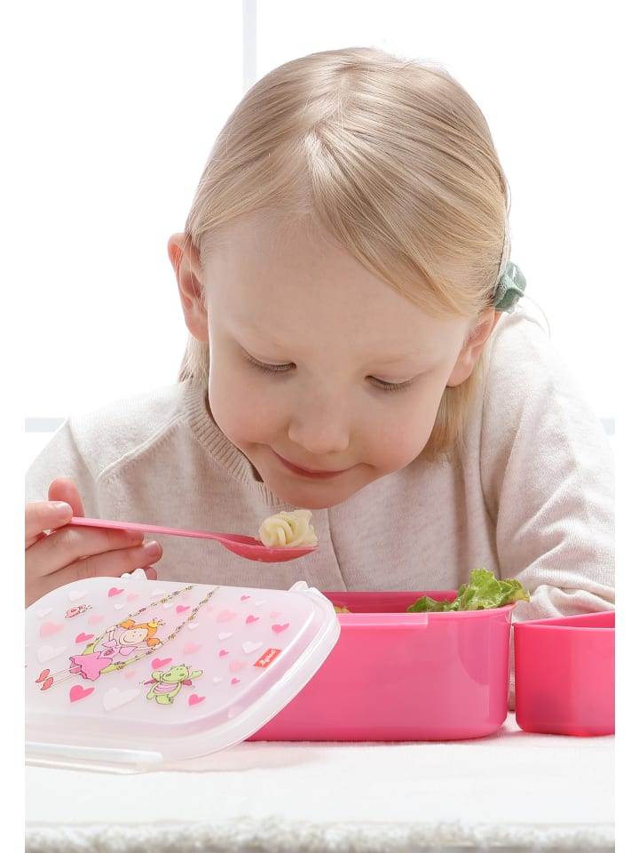 Sigikid Brotdose Lunchbox mit Rohkostschälchen in rosa günstig kaufen onesize