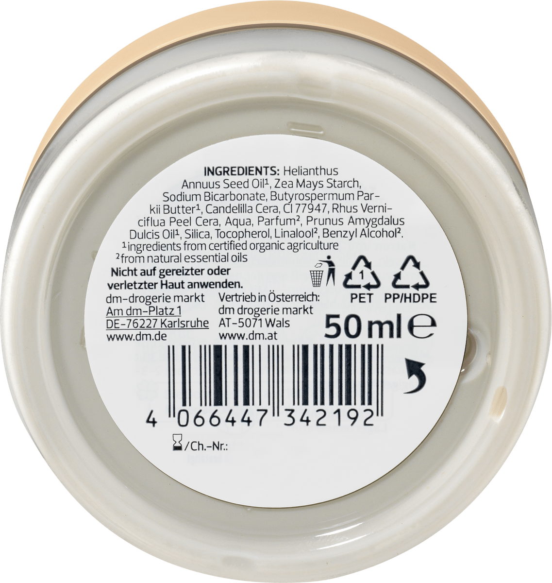 Deocreme Orange mit Natron & Zink, 50 ml