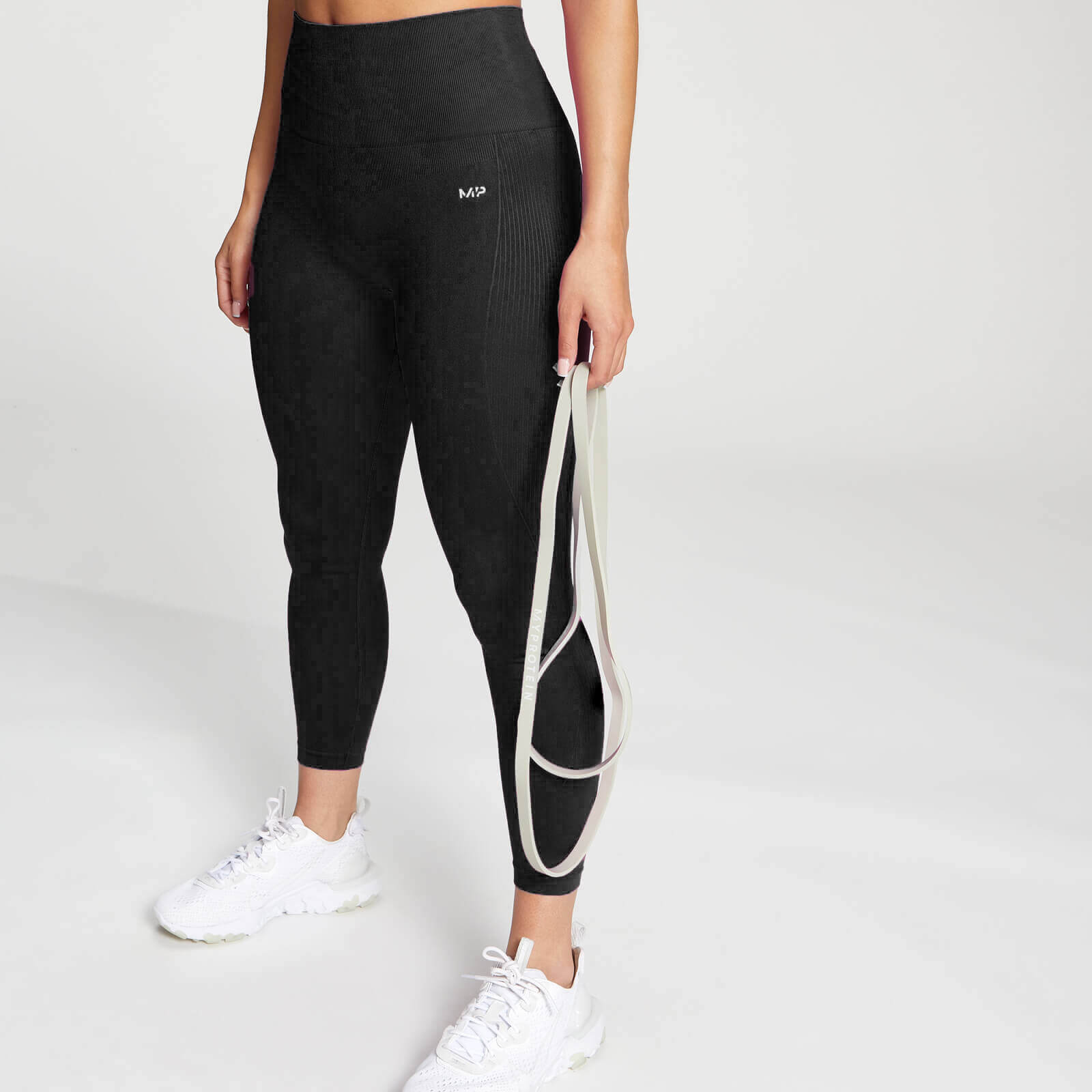 Legging ⅞ sans coutures MP Shape pour femmes – Noir