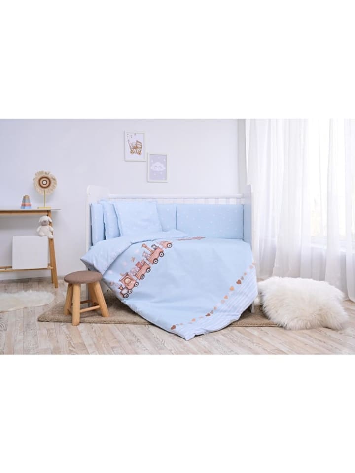 Lorelli Babybettwäsche Set Smile 6-tlg in blau günstig kaufen onesize