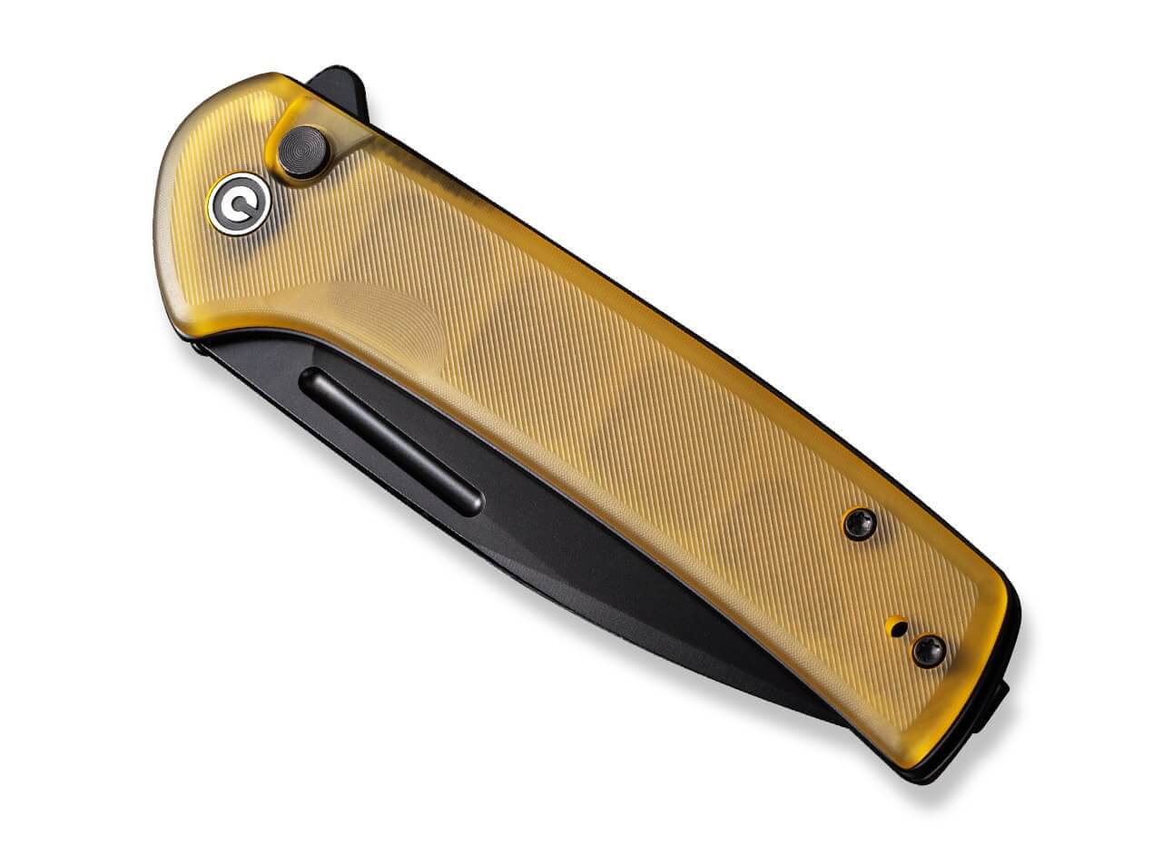 Conspirator Button Lock Ultem Amber & Black