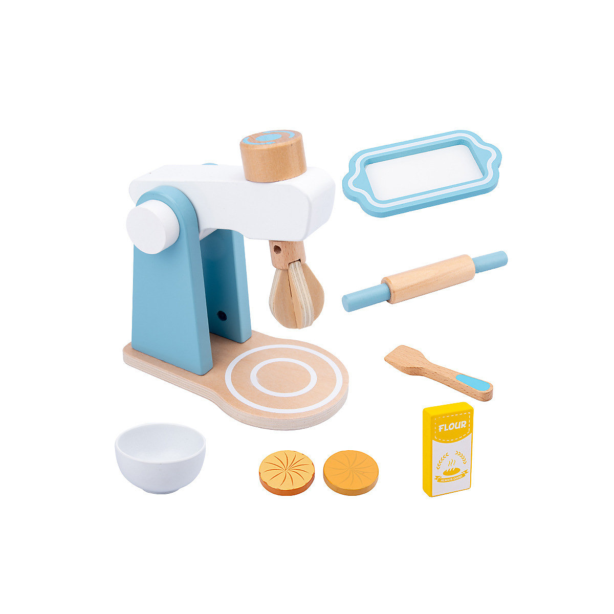 Spielzeugset für die Kinderküche Simulierter Ofen-Entsafter, Kaffeemaschine, Mixer, Holzspielzeug
