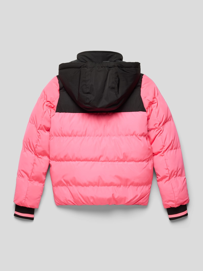Steppjacke mit Kapuze Modell 'Defne' in pink