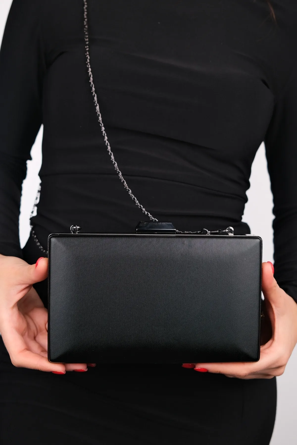 LuviShoes  GODE Schwarze Lavezzi Damen-Abendkleidtasche