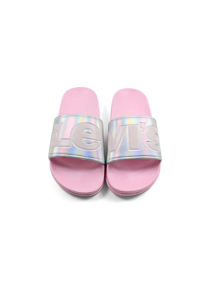 Levi´s Pantoletten in Rosa/ Silber günstig kaufen