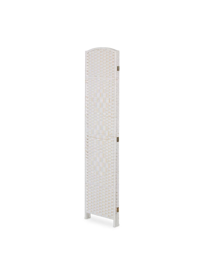 relaxdays Paravent in Weiß - (B)120 x (H)170 cm günstig kaufen onesize