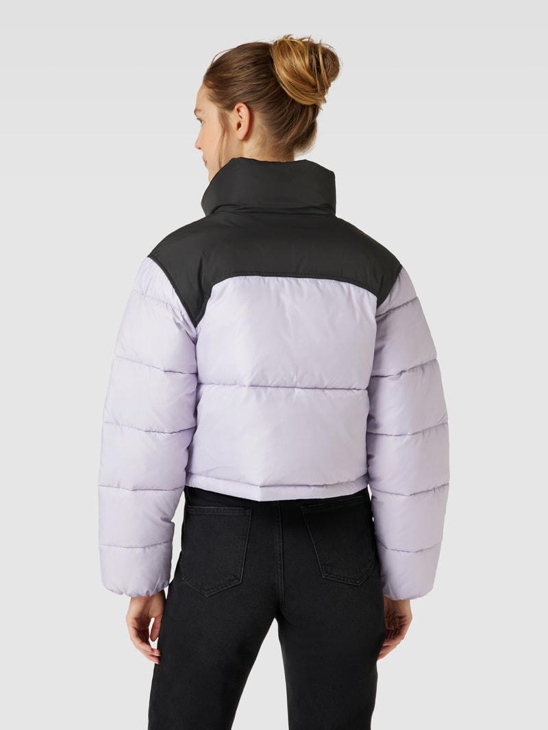 Cropped Steppjacke mit Label-Detail Modell 'LIGHT DENIM' in jeans