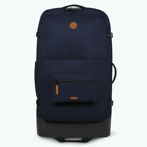 Reykjavik navy blue 2-wheel soft suitcase