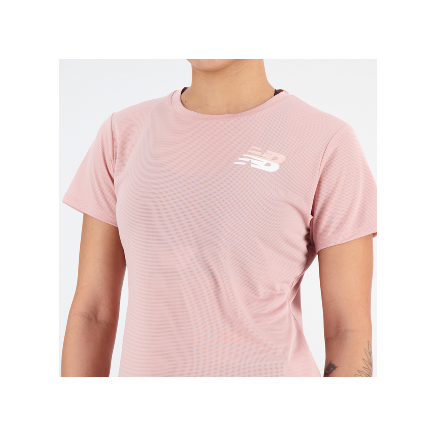 New Balance Grapic Accelerate T-Shirt Damen Pink