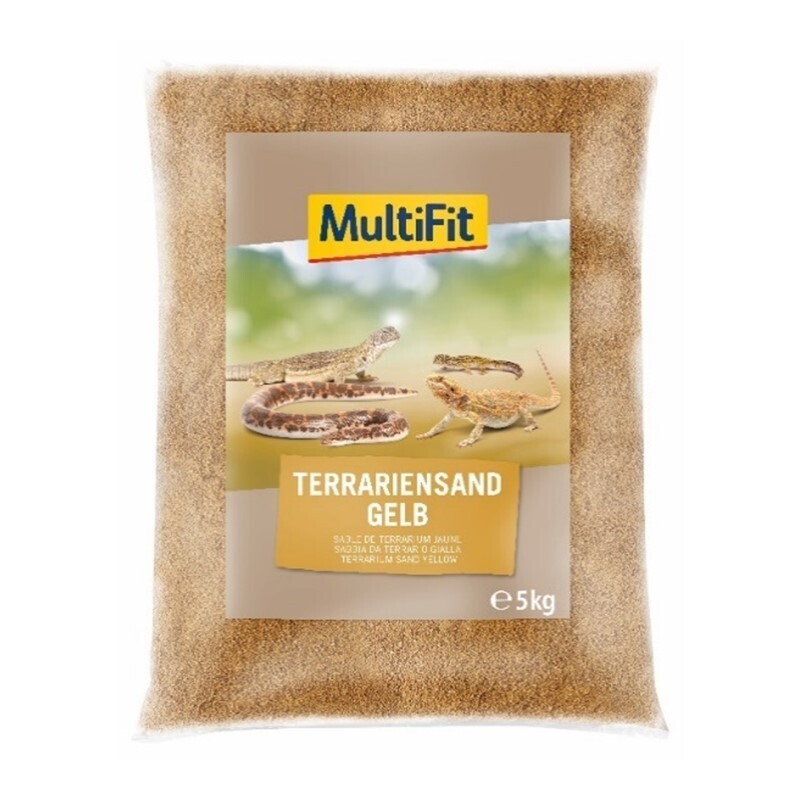 MultiFit Bodengrund MultiFit Terrariumsand 5kg gelb