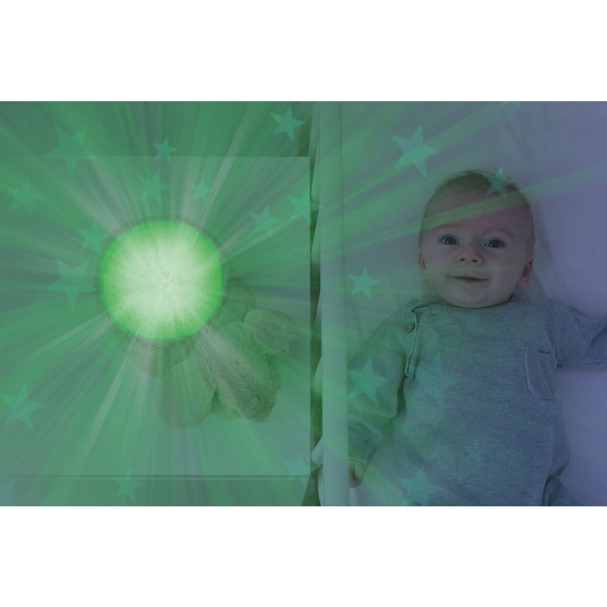 Sternenprojektor Hase Ruby mit beruhigenden Sounds