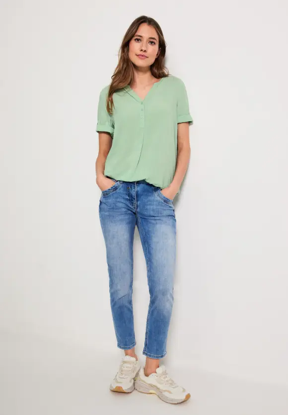 CECIL Unifarbene Basic Bluse