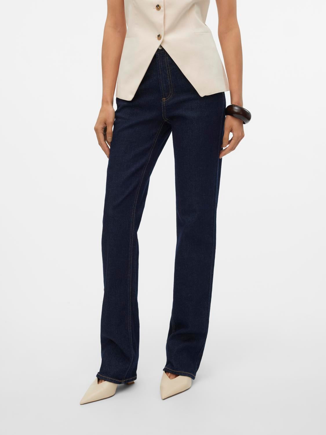 VMTESSA Hohe Taille Gerade geschnitten Jeans
