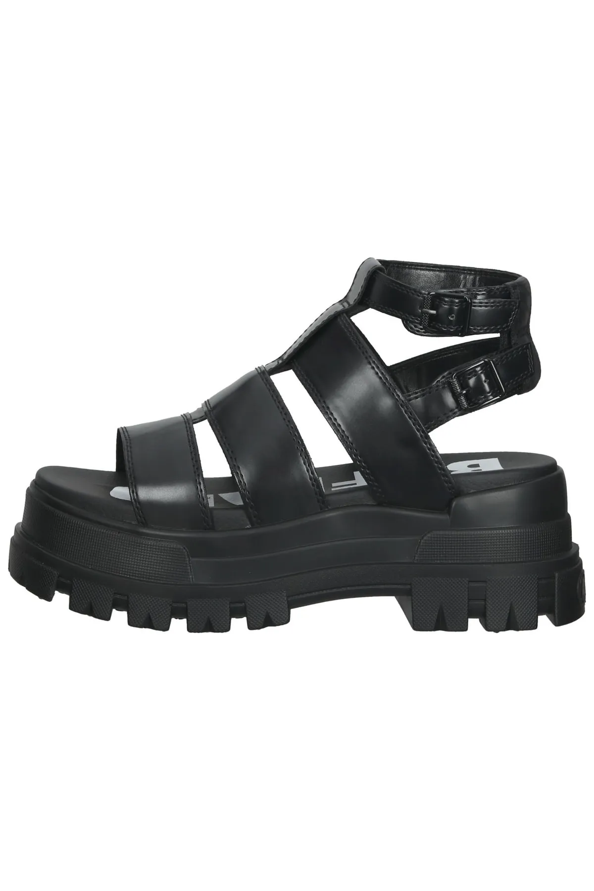 Buffalo  Sandalette - Schwarz - Flacher Absatz
