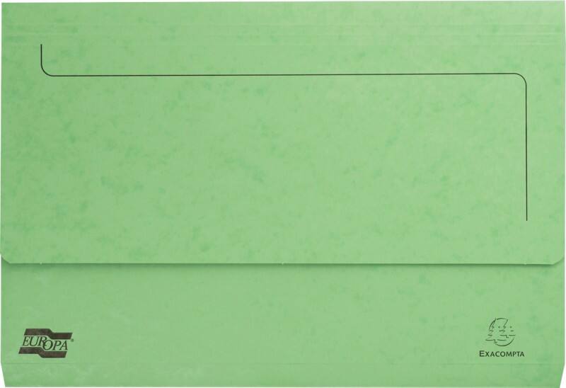 Exacompta Europa Dokumentenmappe 3150Z DIN A4 Foolscap Pressspankarton meliert 35,7 (B) x 0,3 (T) x 24,5 (H) cm Limette 25 Stück