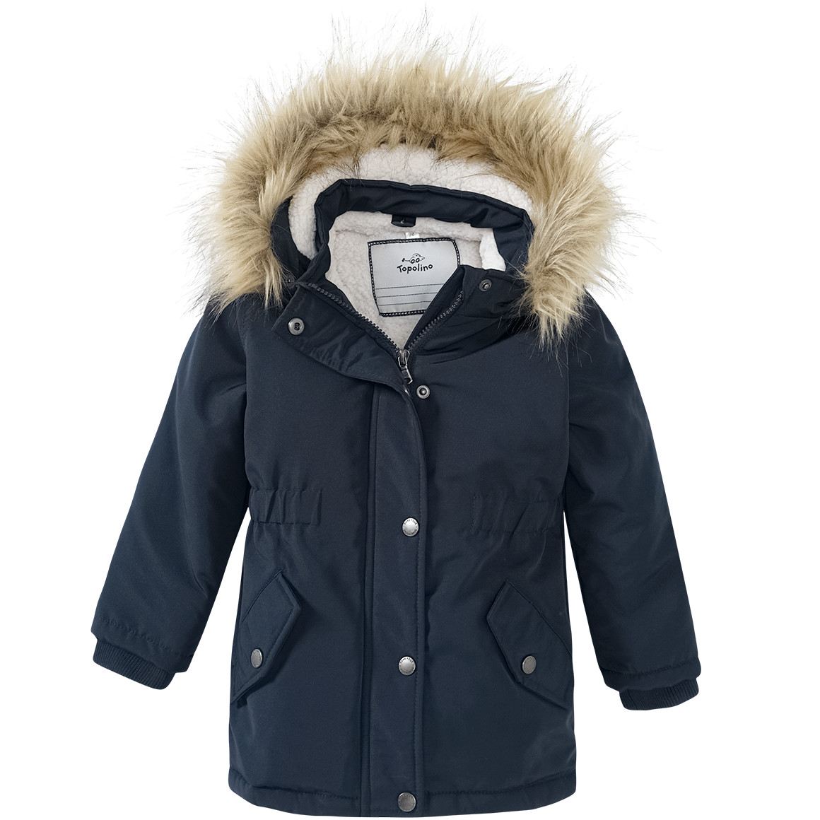 Mädchen Parka mit Fellimitat