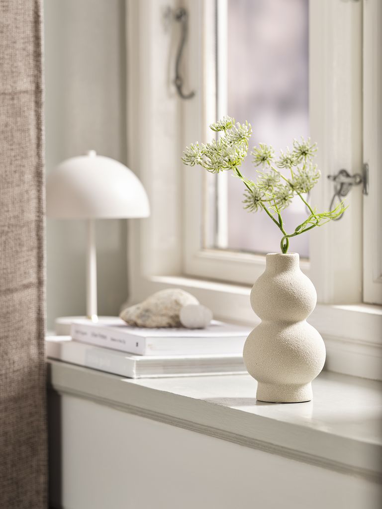 REGNVALD Wazon REGNVALD Ø8xW16cm biały